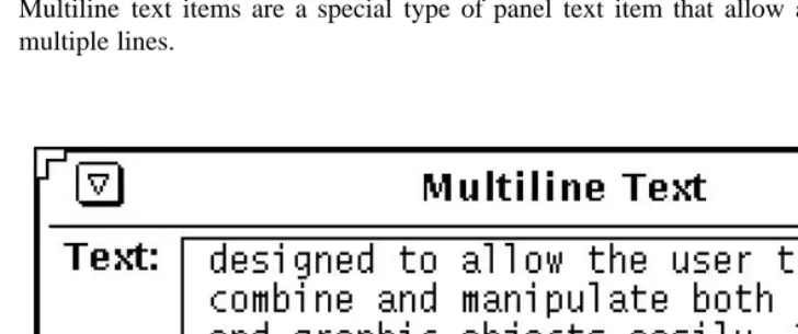 Figure 1-13. Another panel item created with PANEL_MESSAGE package