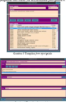 Gambar 6 Tampilan form rule base 