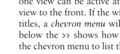 Figure 4. Views can be stacked on top of one another. If space is