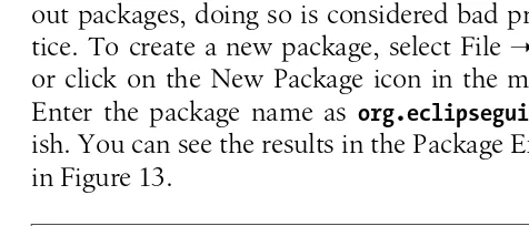 Figure 12. A new Java project is born.