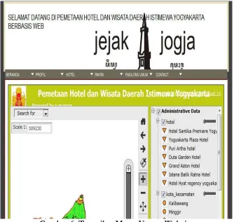 Gambar 6. Tampilan Menu Utama Website 