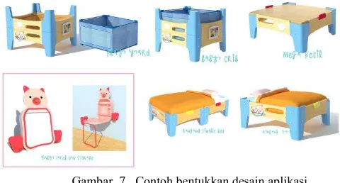 Gambar .7.  Contoh bentukkan desain aplikasi 