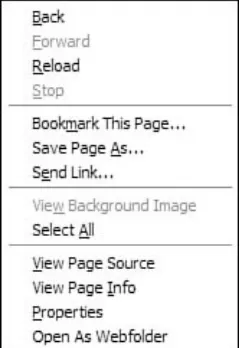 Figure 8.4. Open a web folder from inside Firefox.