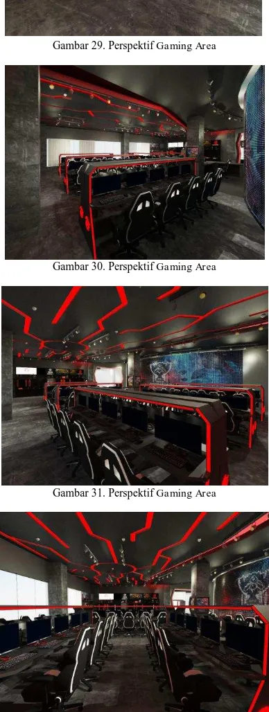 Gambar 29. Perspektif Gaming Area  