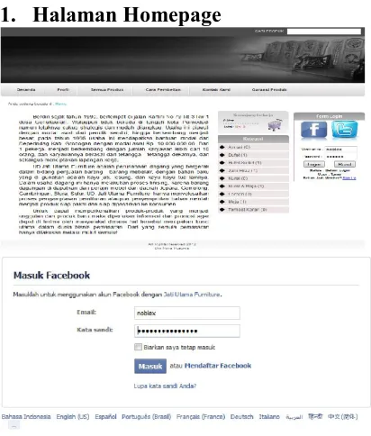 Gambar 8. Halaman Homepage 