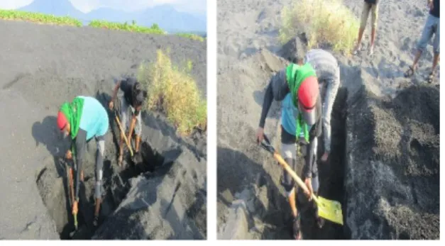 Gambar 8. Cara Meletakkan Telur   Burung Gosong Maluku 