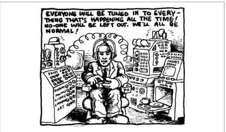 Figure 1-3. Cartoonist Robert Crumb predicted Twitter in the 1960s