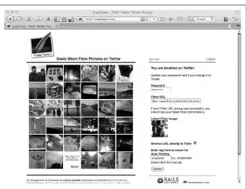 Figure 2-2. SnapTweet: publish a link to Flickr photos