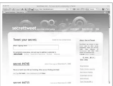 Figure 2-3. SecretTweet: tweet anonymously in a shared account