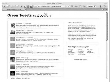 Figure 2-11. Green Tweets: streams tweets about environmental issues
