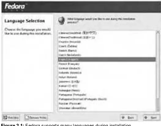 Figure 2.2: The installer shows the type of mouse it has auto-detected as the default.