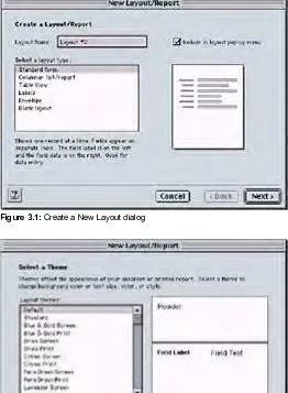 Figure 3.1: Create a New Layout dialog