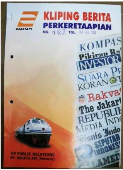 Gambar 2.1 Kliping Berita PT. Kereta Api Indonesia (Persero) Pusat 