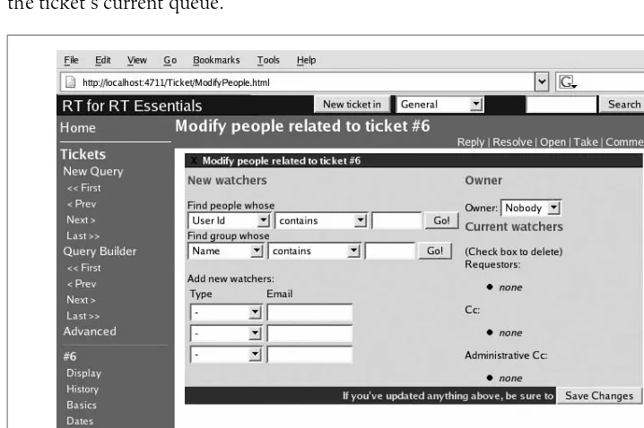 Figure 3-7. Assigning a ticket