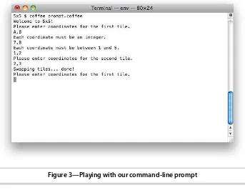Figure 3—Playing with our command-line prompt