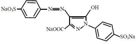 Gambar 2.5  Struktur Tartrazin 