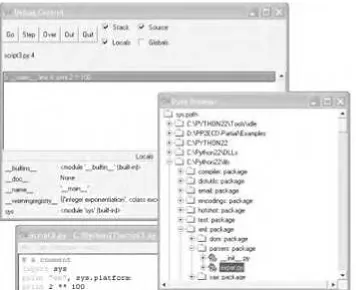 Figure 3-4. IDLE debugger and path/object browser