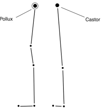 Figure 2-11. Gemini. The stars Pollux and Castor represent the twins.