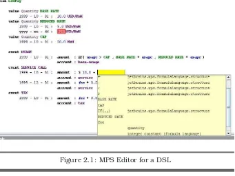Figure 2.1: MPS Editor for a DSL