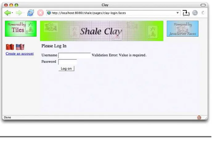 Figure 3.5: JSF components replace mock-up HTML