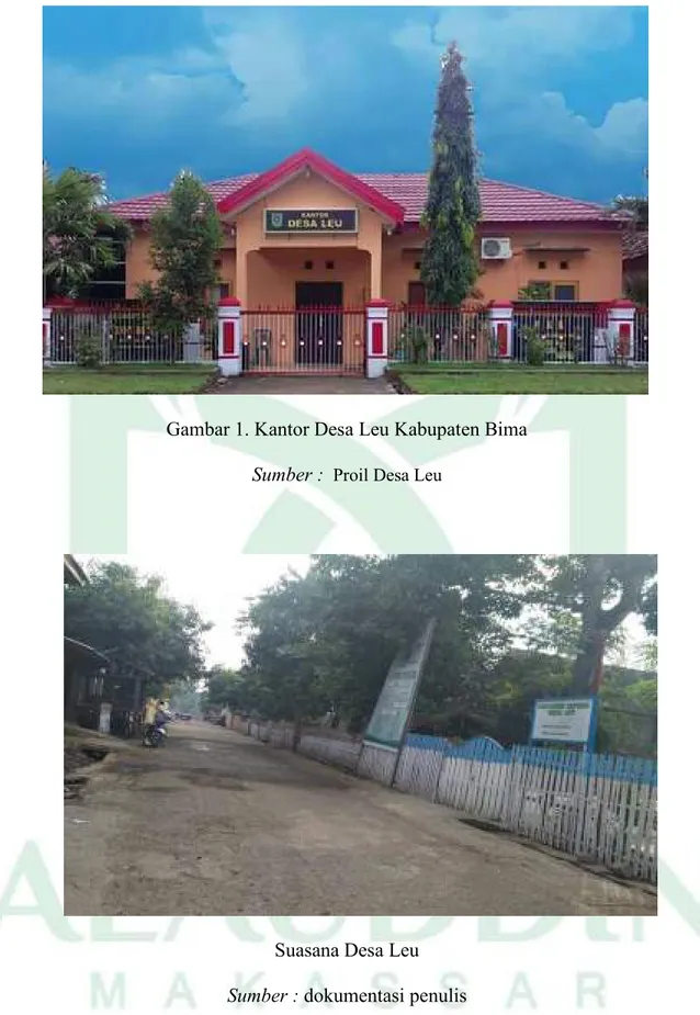 Gambar 1. Kantor Desa Leu Kabupaten Bima  Sumber :   Proil Desa Leu