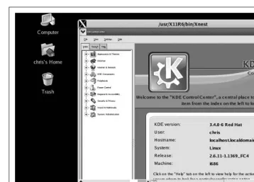 Figure 2-1. A KDE session in a window within a Gnome session