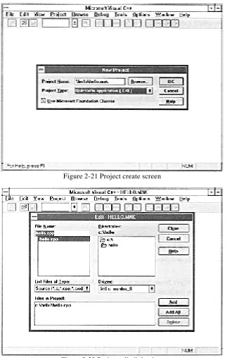 Figure 2-22 Project edit dialog box