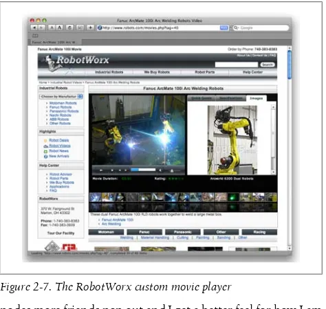 Figure 2-7. The RobotWorx custom movie player