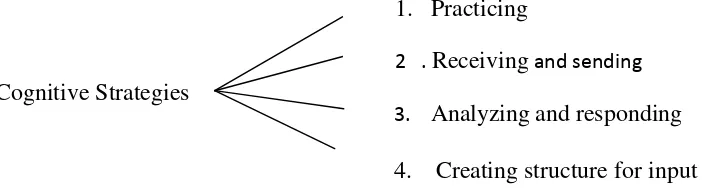 Figure 2.3 Diagram of cognitive strategy, four groups 