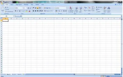 Gambar 5.1. Tampilan buku kerja Excel 