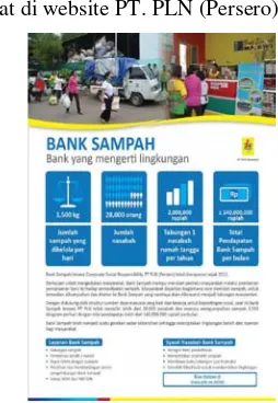 Gambar 1.1: Poster mengenai kegiatan Bank Sampah yang 