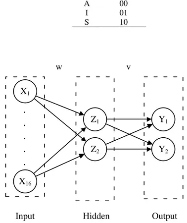 Gambar 4. Arsitektur jaringan syaraf  .  