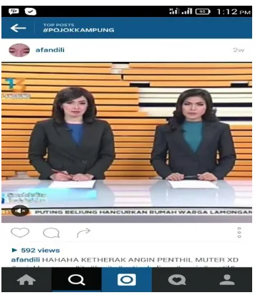 Gambar 1.1 – Screenshot Tayangan Video  di Instagram @afandilli