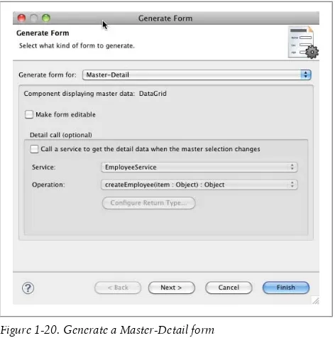 Figure 1-20. Generate a Master-Detail form