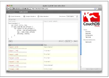 Figure 3-9. The results of running a view after grouping by item type and price