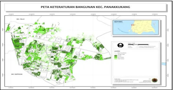 Gambar 4 Peta Keteraturan Bangunan Kecamatan Panakkukang 