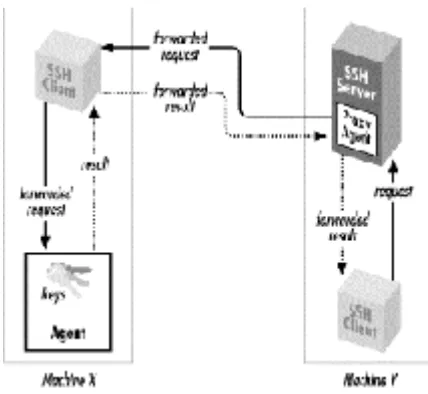 Figure 2.4. How agent forwarding works 