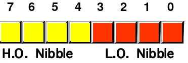 Figure 1.2: The Two Nibbles in a Byte