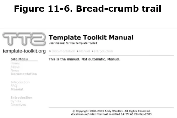 Figure 11-6. Bread-crumb trail