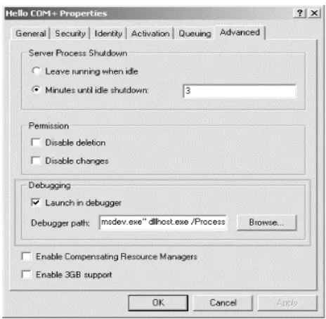 Figure 1-1 3. Exporting a COM+  application  