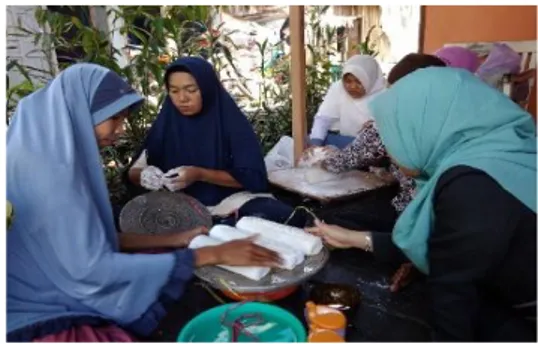 Gambar 7. Penyuluhan tentang tekhnik  pemasaran 