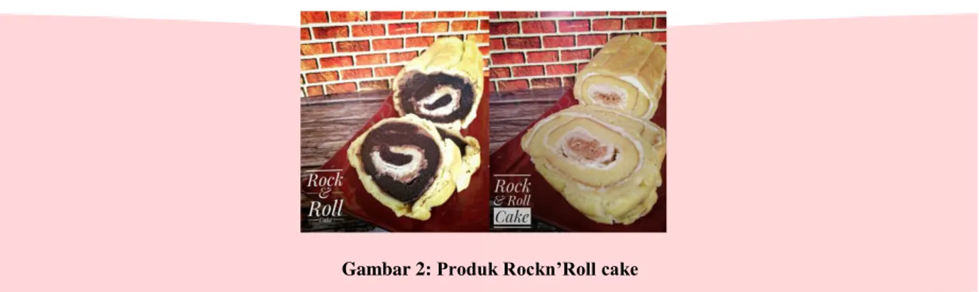 Gambar 2: Produk Rockn’Roll cake 