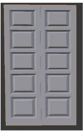 Gambar 3.12 Model Pintu 