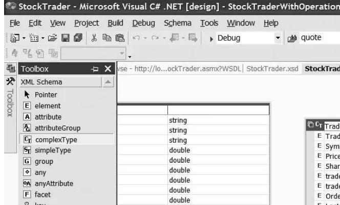 Figure 3-4. The Visual Studio 2005 XML Designer toolbox
