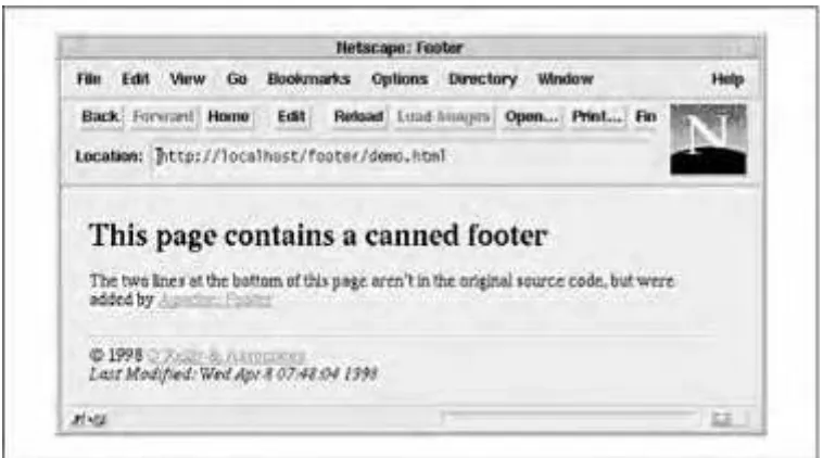 Figure 4.1. The footer on this page was generated automatically by Apache::Footer.