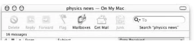Figure 3 -1 0 . The Mail toolbar