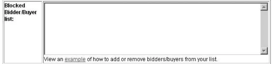 Figure 5-6. eBay gives a generic list of "good"reasons to cancel bids, but you can safely ignore