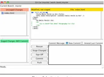 Figure 2.4: git-gui running