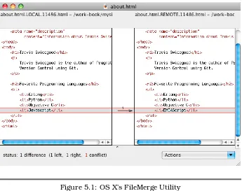 Figure 5.1: OS X’s FileMerge Utility