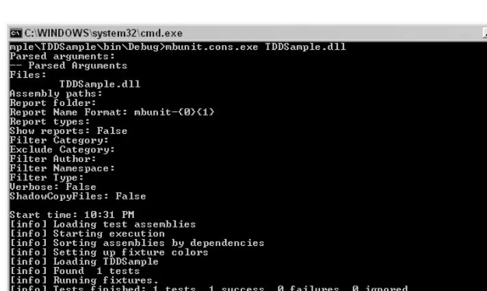 Figure 5-4) produces tried-and-true textual output to tell you how many tests were run, how many of